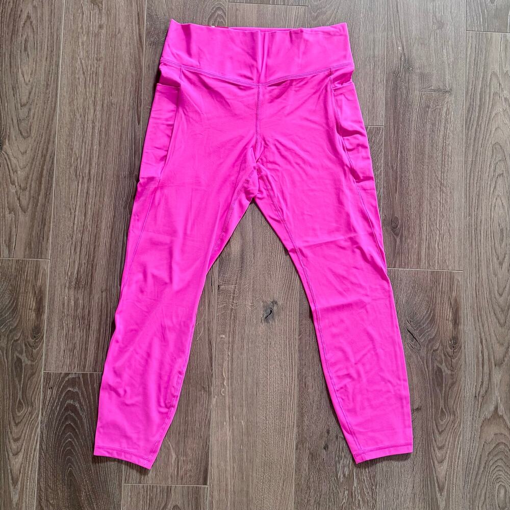 Members Mark Leggings Everyday High Rise Ankle Length Bundle of 2 Pink Teal XL - Picture 2 of 11